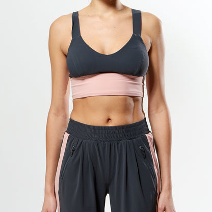 V Bra - Rose/Grey