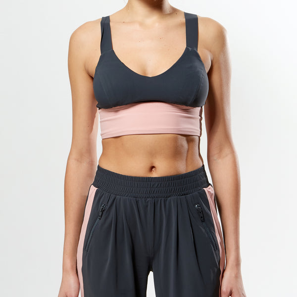V Bra - Rose/Grey