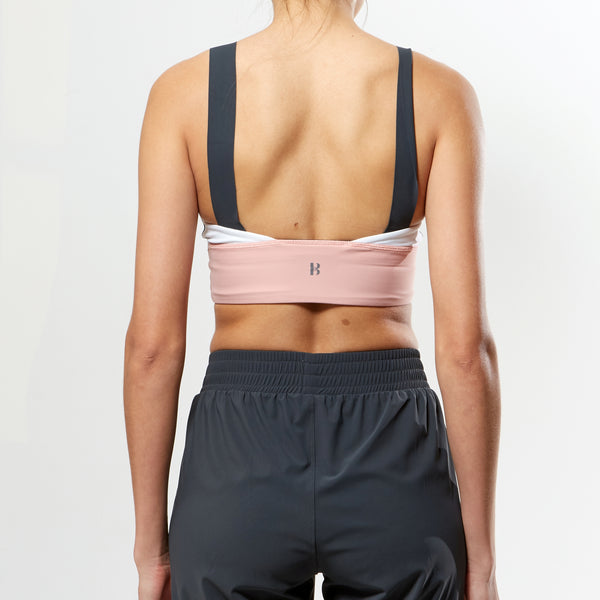 V Bra - Rose/Grey