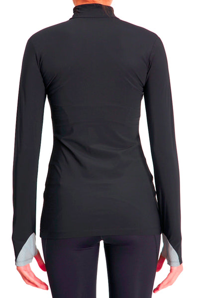 Reflective Compressive Fashion Jacket - Black w Reflective