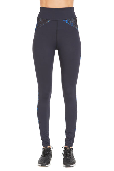 Colour Block Ying Yang Legging (Medium Compression) - Print