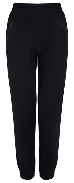 Track Pant with Zip - Black